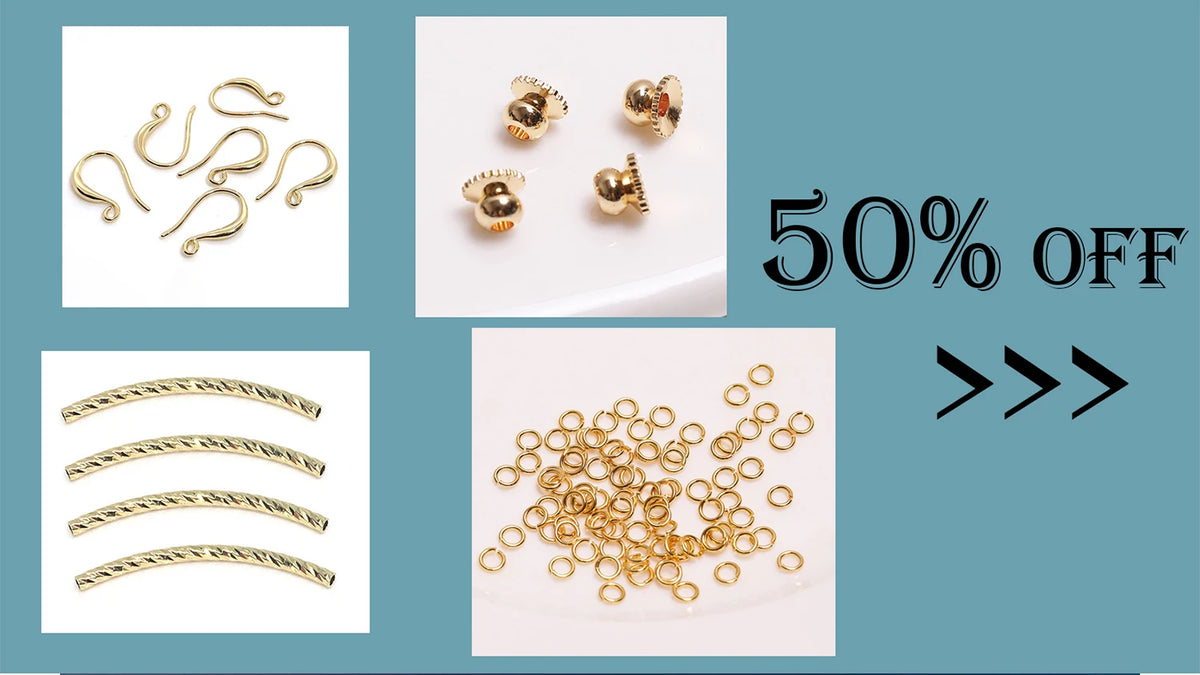 14K Gold Plated Round Hoop Earring Clasps Fitting Base Findings,Clasp For Earrings,DIY Jewelry Making Accessories Wholesale