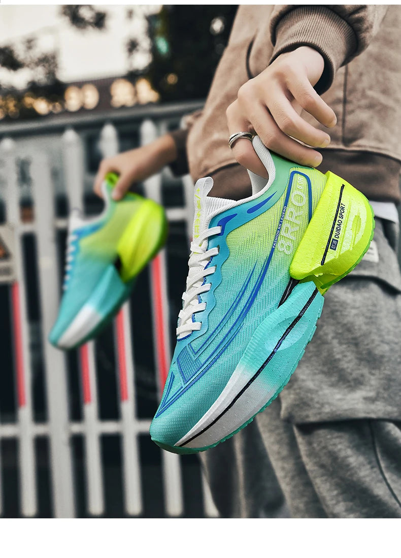 Breathable Men's Athletic Sneakers Marathon Carbon Board Basketball Walking Sneakers Women Lightweight Casual Running Shoes Men