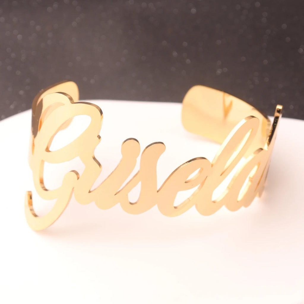 Customizable Adjustable Letter Bracelet Personalized Name Punk Style Stainless Steel Jewelry for Ladies Girlfriend Gift New 2026
