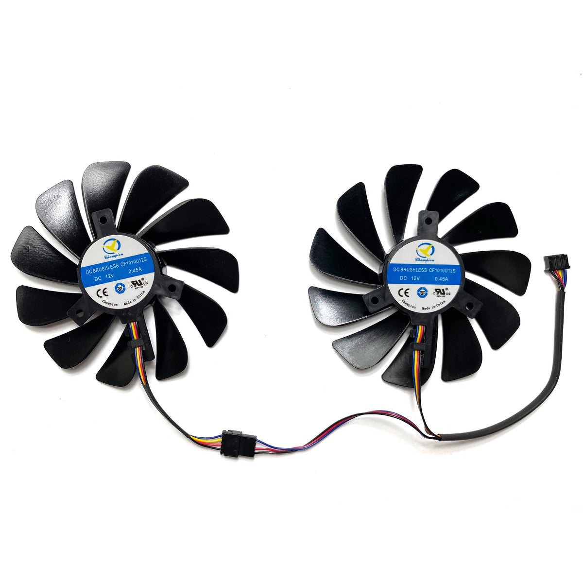 New For XFX Radeon RX580 588 590 GME 8GB Black Wolf black wolf version Graphics Card Replacement Fan CF1010U12S