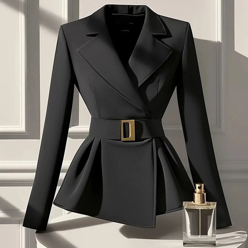 Spring Autumn 2025 New Blazer Suit Jacket  Women High-End Fashion Black Blazers Femme Casual All-match Slim Blazers Ladies