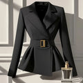 Spring Autumn 2025 New Blazer Suit Jacket  Women High-End Fashion Black Blazers Femme Casual All-match Slim Blazers Ladies