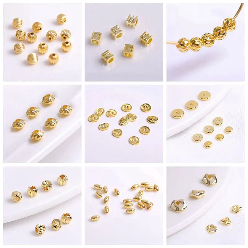 14K Gold Plated Round Hoop Earring Clasps Fitting Base Findings,Clasp For Earrings,DIY Jewelry Making Accessories Wholesale
