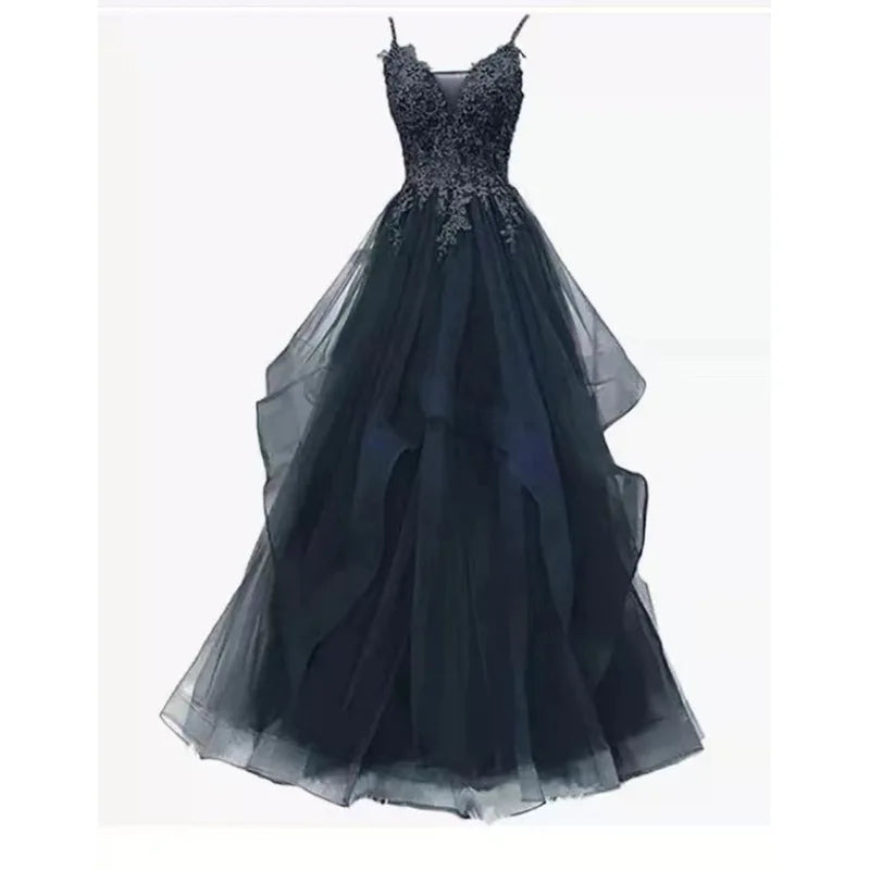 Stage Host Dresses Engagement wedding Sexy Halter Strap Dress Girls Party Dinner Dress Student Graduation Celebration Dress 2025